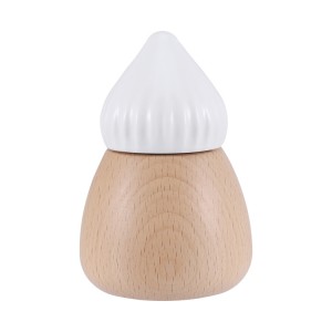 Bulk Sale Compact Wooden Salt Grinder with Ceramic Burr