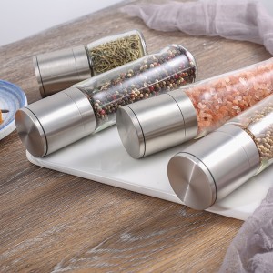 Custom Adjustable Manual Salt and Pepper Grinder with Ceramic Burr