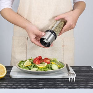 Custom Manual Salt and Pepper Grinder with Adjustable Sealing Lid