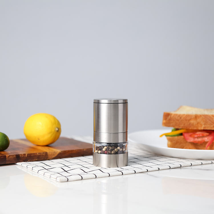 Custom Metal Salt and Pepper Grinder with Stackable Design 1