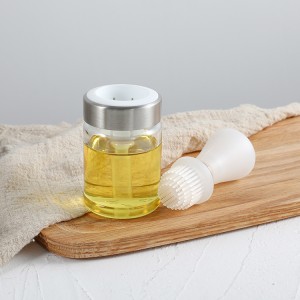 Custom Olive Oil Bottle with Silicone Brush