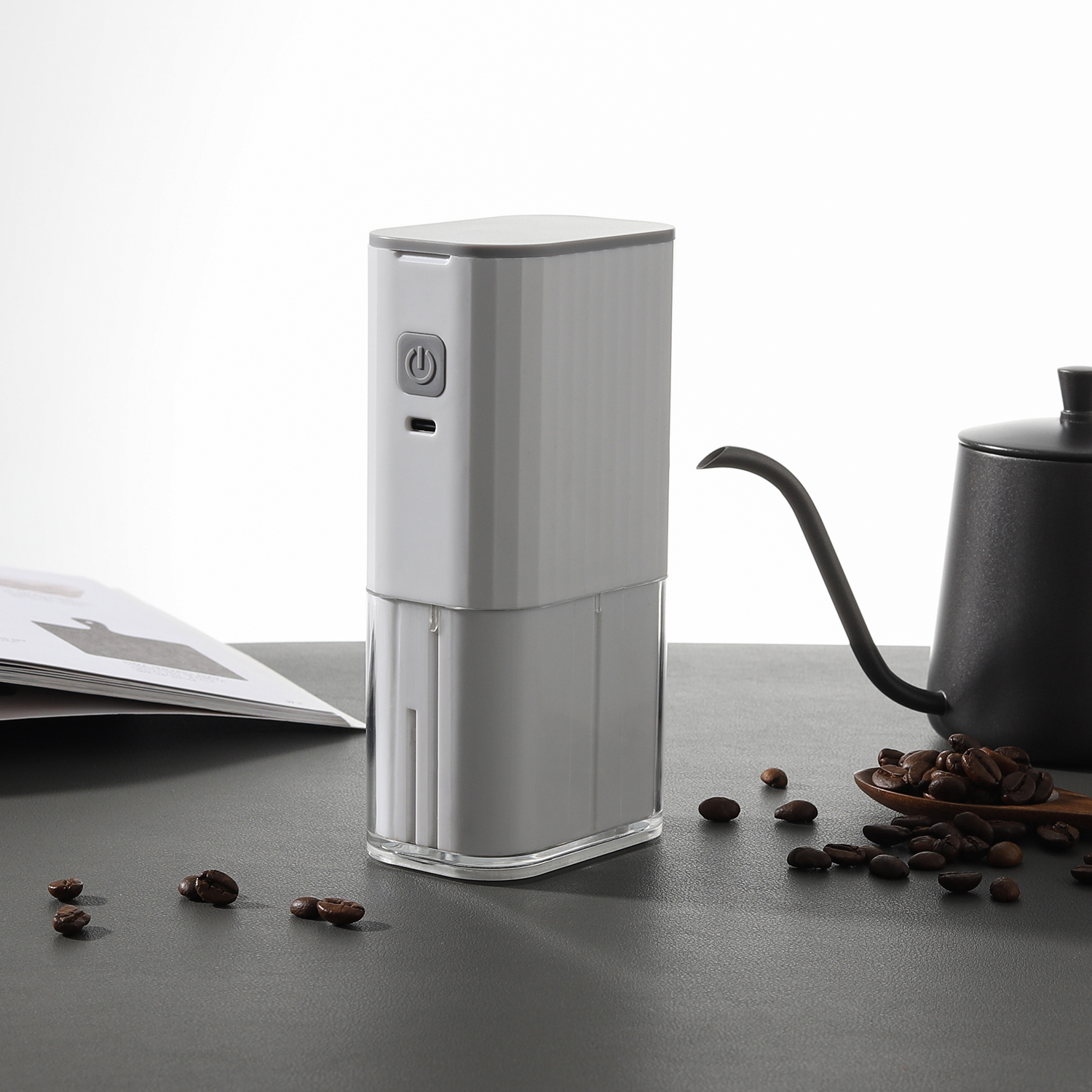 Custom Portable USB Electric Coffee Grinder for Travel & Everyday Use