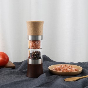 Wholesale 2 in 1 Wooden Salt and Pepper Grinder