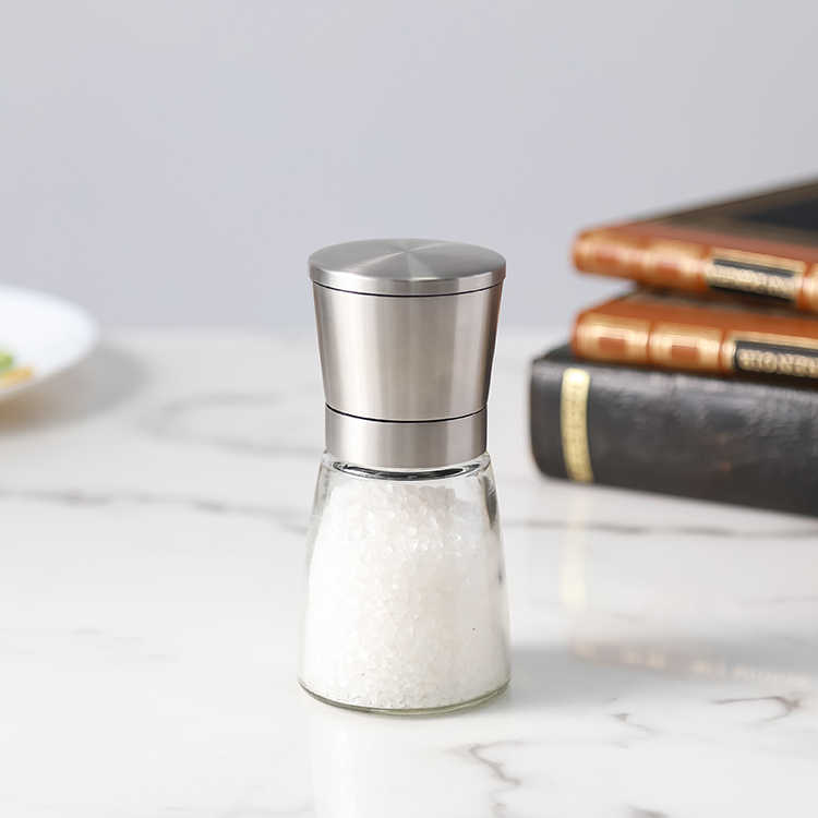 ODM 170ml Stainless Steel Manual Pepper Grinder with Ceramic Burr