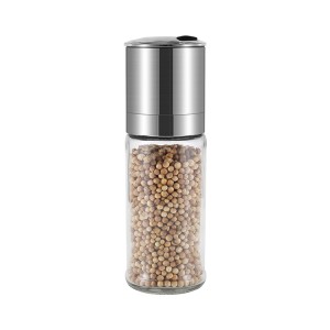 ODM Glass Salt and Pepper Grinder with Rotating Shaker Cap