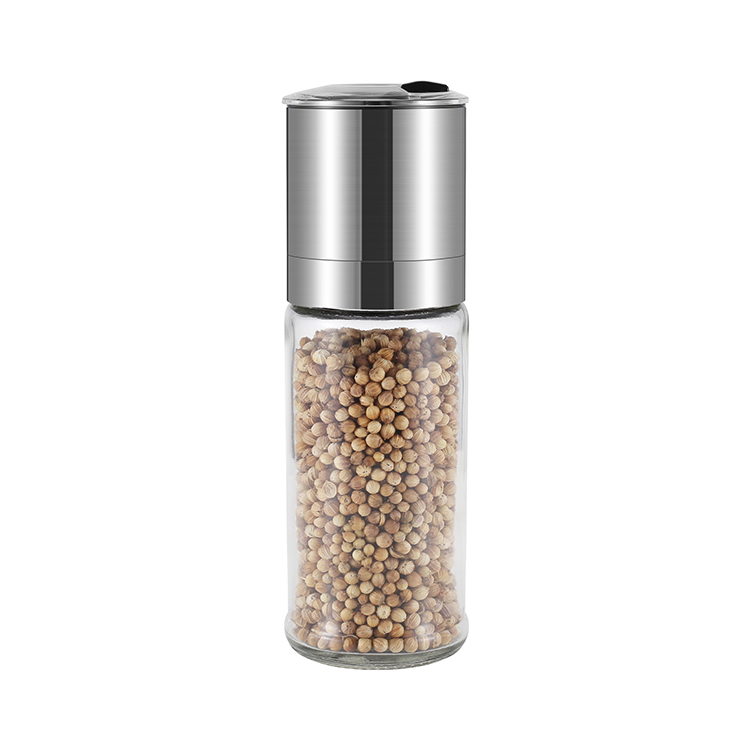 ODM Glass Salt and Pepper Grinder with Rotating Shaker Cap 1