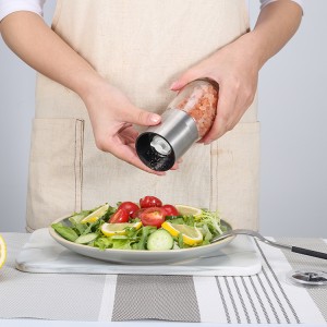 ODM Stainless Steel Salt and Pepper Grinder with Switchable Shaker Lid