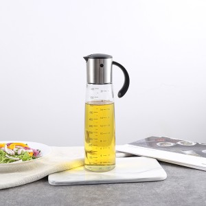 OEM Custom 600ml Gravity Oil Dispenser with Glass Jar