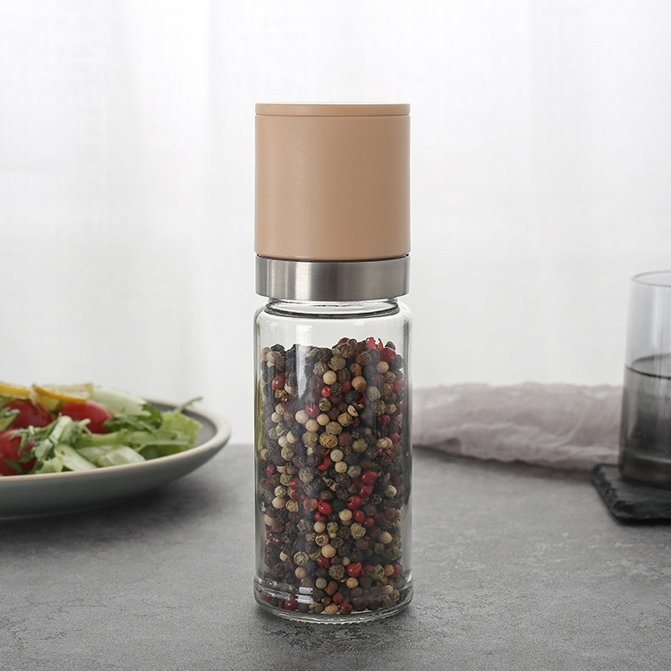 OEM&ODM Manual Slat and Pepper Grinder with Adjustable Burr 1