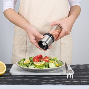 OEM&ODM Stainless Steel Manual Salt and Pepper Grinder with Ceramic Burr