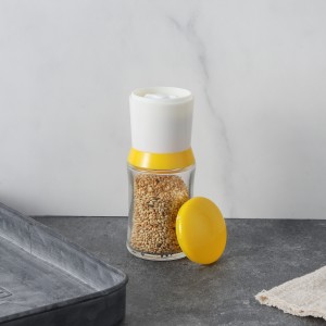 Personalized Manual Sesame Seed Grinder with Adjustable Ceramic Burr