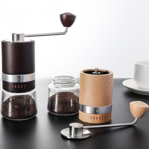 Wooden Hand Burr Coffee Grinder with S/S Core